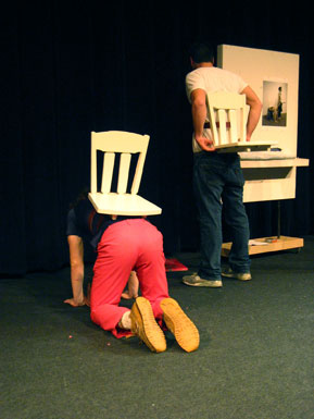 strap-on chairs, presented on the body