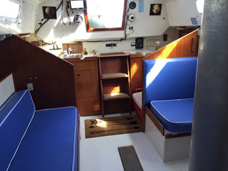 Marine Vinyl Upholstery, private client, Maine