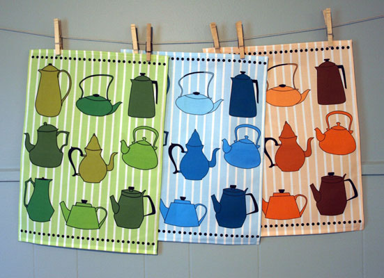 teapot textile design